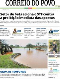 Capa Jornal Correio do Povo