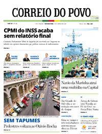 Capa do jornal Correio do Povo 30/03/2026