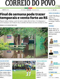 Capa Correio do Povo 31/07/2026