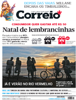 Capa do jornal Correio 19/12/2016
