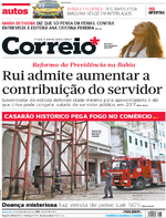 Capa do jornal Correio 21/12/2016