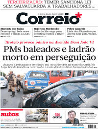 Capa do jornal Correio 01/04/2017