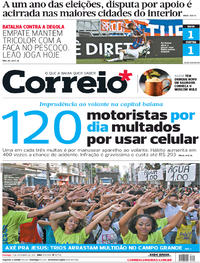 Capa do jornal Correio 01/10/2017