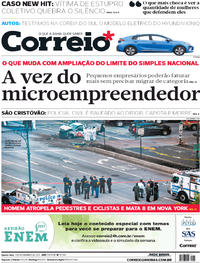 Capa do jornal Correio 01/11/2017