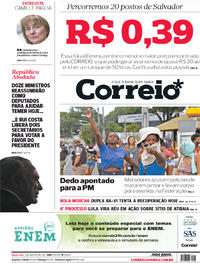 Capa do jornal Correio 02/08/2017
