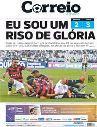 Capa do jornal Correio 02/10/2017