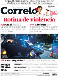 Capa do jornal Correio 02/11/2017