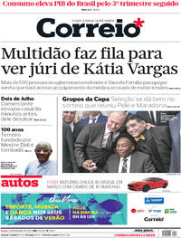 Capa do jornal Correio 02/12/2017