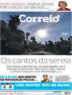 Capa do jornal Correio 03/02/2017