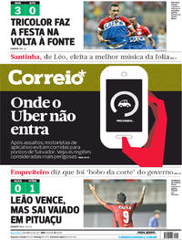 Capa do jornal Correio 03/03/2017