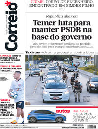 Capa do jornal Correio 03/06/2017