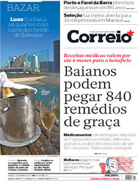 Capa do jornal Correio 03/09/2017