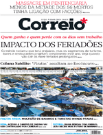 Capa do jornal Correio 04/01/2017