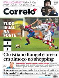 Capa do jornal Correio 04/05/2017