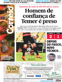 Capa do jornal Correio 04/06/2017