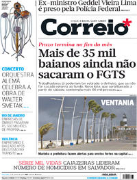 Capa do jornal Correio 04/07/2017