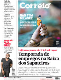 Capa do jornal Correio 04/11/2017