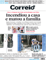 Capa do jornal Correio 05/01/2017