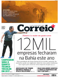 Capa do jornal Correio 05/10/2017