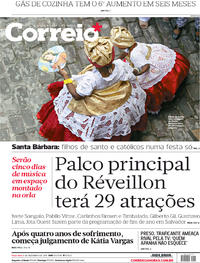 Capa do jornal Correio 05/12/2017