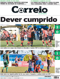 Capa do jornal Correio 06/03/2017