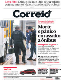 Capa do jornal Correio 06/05/2017