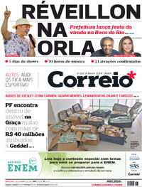 Capa do jornal Correio 06/09/2017