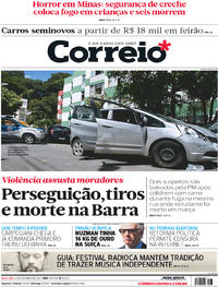 Capa do jornal Correio 06/10/2017