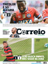 Capa do jornal Correio 06/11/2017