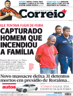 Capa do jornal Correio 07/01/2017
