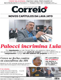 Capa do jornal Correio 07/09/2017