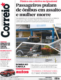Capa do jornal Correio 07/10/2017