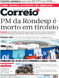 Capa do jornal Correio 08/04/2017