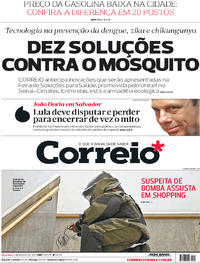 Capa do jornal Correio 08/08/2017