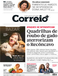 Capa do jornal Correio 08/10/2017