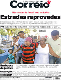 Capa do jornal Correio 08/11/2017