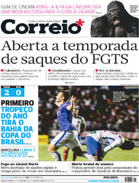 Capa do jornal Correio 09/03/2017