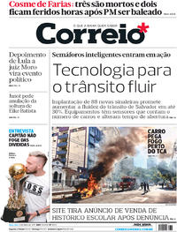 Capa do jornal Correio 09/05/2017