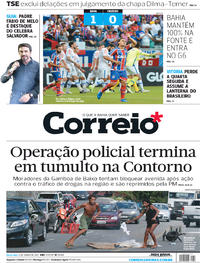 Capa do jornal Correio 09/06/2017