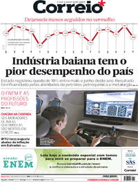 Capa do jornal Correio 09/08/2017