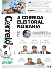 Capa do jornal Correio 09/10/2017