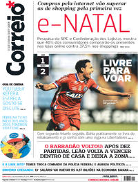 Capa do jornal Correio 09/11/2017
