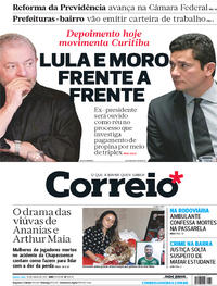 Capa do jornal Correio 10/05/2017