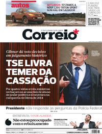 Capa do jornal Correio 10/06/2017