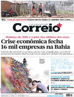Capa do jornal Correio 11/01/2017