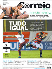 Capa do jornal Correio 11/09/2017
