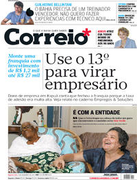 Capa do jornal Correio 11/12/2017