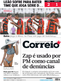 Capa do jornal Correio 12/02/2017