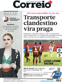 Capa do jornal Correio 12/03/2017