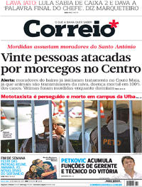 Capa do jornal Correio 12/05/2017